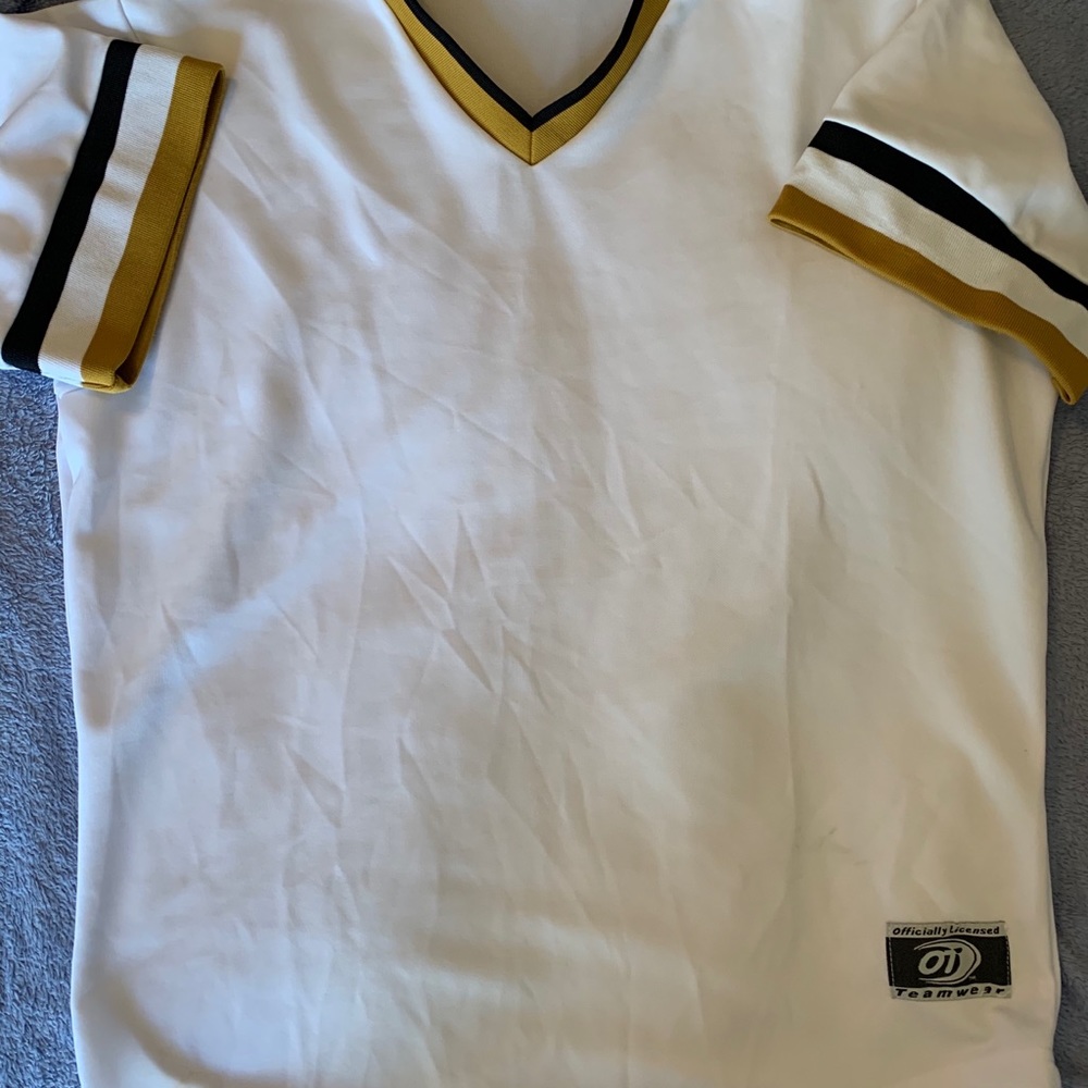 Pittsburgh Pirates style blank retro jersey medium